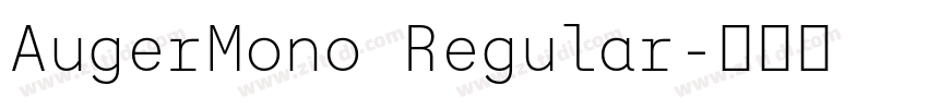 AugerMono Regular字体转换